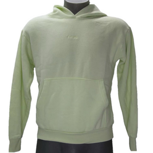 NEW TRIBE KELLY Unisex Hoodie Muted Lime Butter Kangaroo Pocket Pullover Size XS